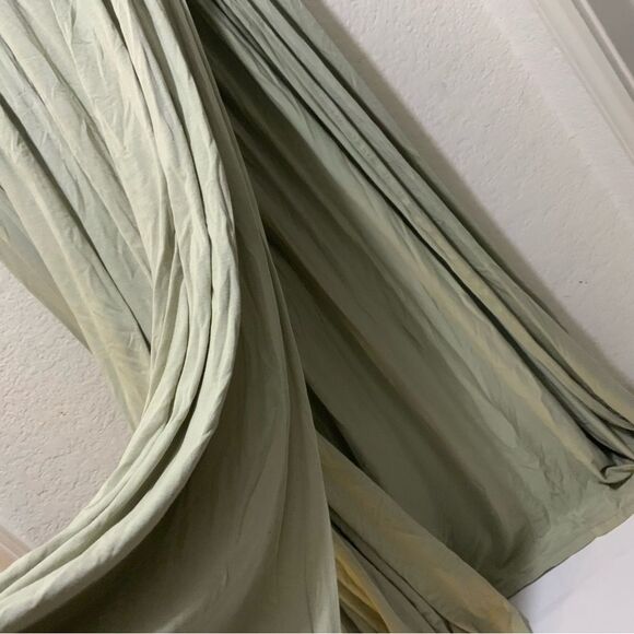 Ecote Sage Green Urban Outfitters Double Slit Maxi Skirt size 8 - Picture 7 of 11